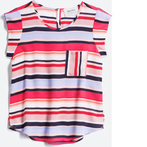 GUC Alice Blue Bushnell One Pocket Blouse